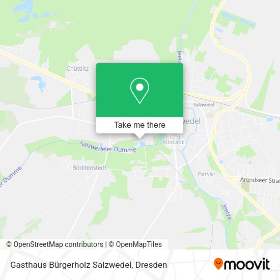 Карта Gasthaus Bürgerholz Salzwedel