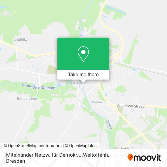 Карта Miteinander Netzw. für Demokr.U.Weltoffenh