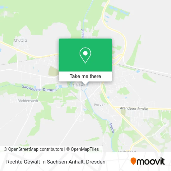 Карта Rechte Gewalt in Sachsen-Anhalt