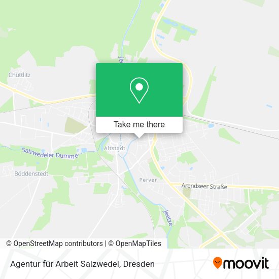 Карта Agentur für Arbeit Salzwedel