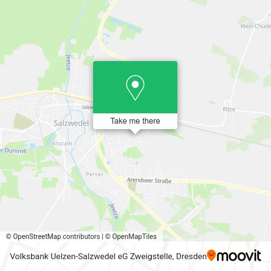 Карта Volksbank Uelzen-Salzwedel eG Zweigstelle