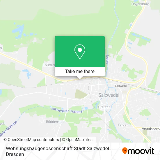 Карта Wohnungsbaugenossenschaft Stadt Salzwedel .
