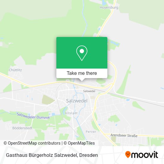 Карта Gasthaus Bürgerholz Salzwedel