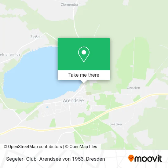 Карта Segeler- Club- Arendsee von 1953