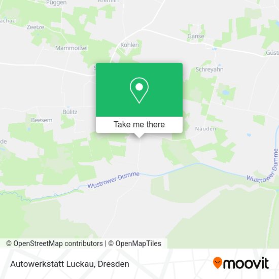 Карта Autowerkstatt Luckau