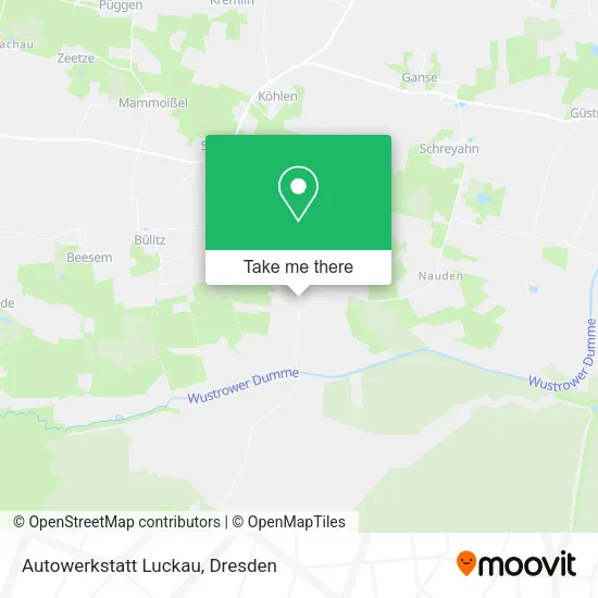 Карта Autowerkstatt Luckau
