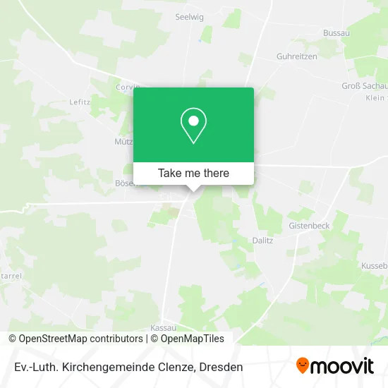 Карта Ev.-Luth. Kirchengemeinde Clenze