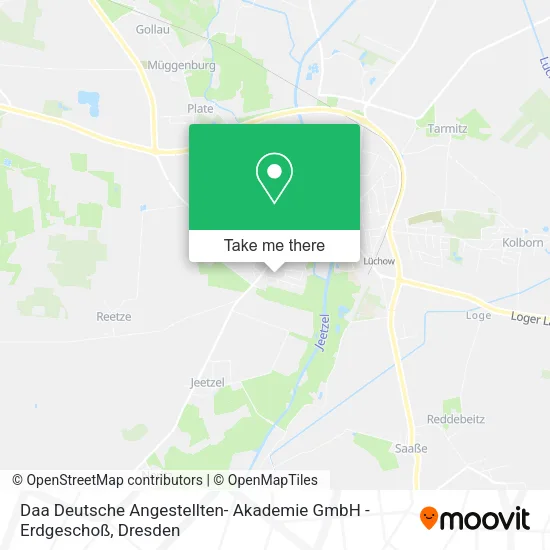 Карта Daa Deutsche Angestellten- Akademie GmbH -Erdgeschoß