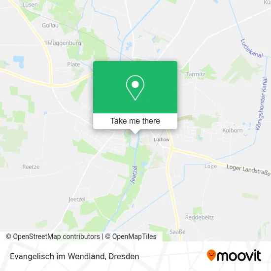 Карта Evangelisch im Wendland