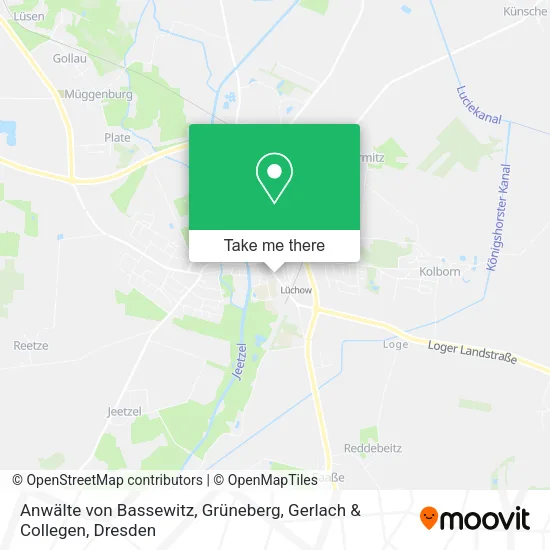 Карта Anwälte von Bassewitz, Grüneberg, Gerlach & Collegen