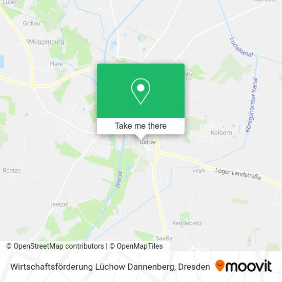 Карта Wirtschaftsförderung Lüchow Dannenberg