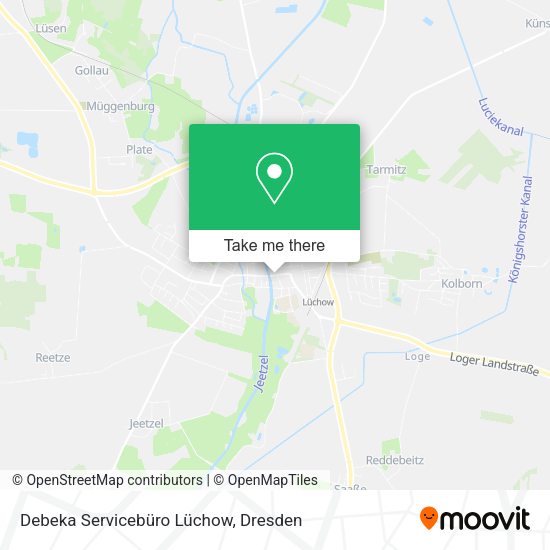Карта Debeka Servicebüro Lüchow