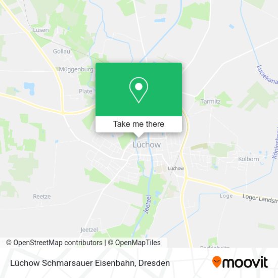 Карта Lüchow Schmarsauer Eisenbahn