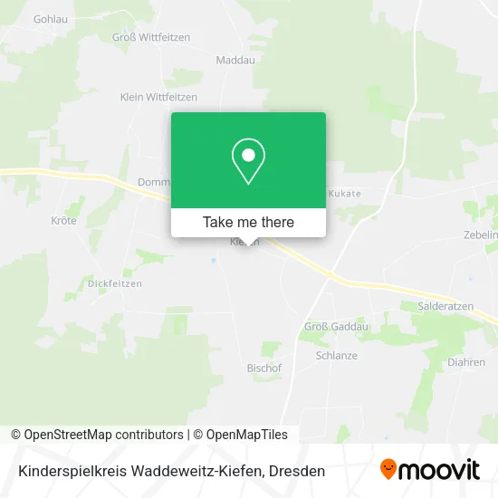 Карта Kinderspielkreis Waddeweitz-Kiefen