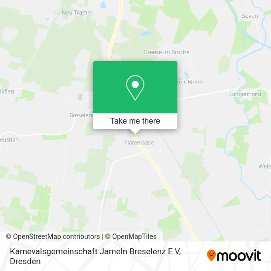 Карта Karnevalsgemeinschaft Jameln Breselenz E V