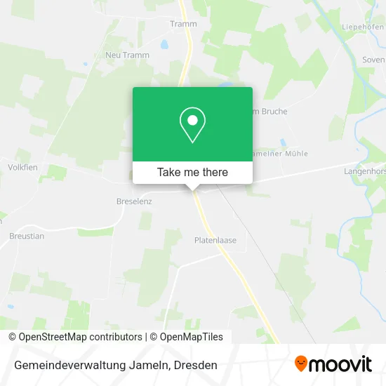 Карта Gemeindeverwaltung Jameln