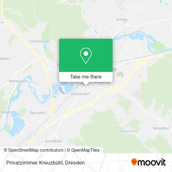 Карта Privatzimmer Kreuzbühl