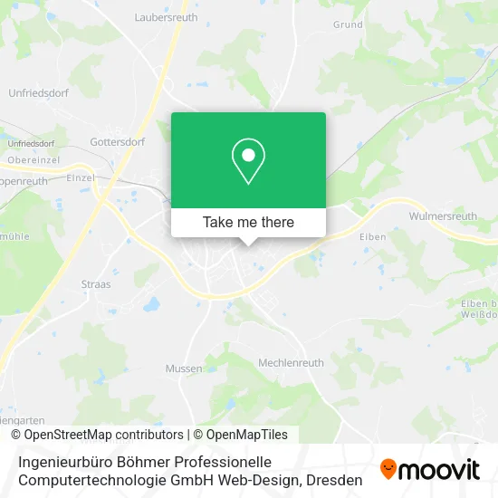 Карта Ingenieurbüro Böhmer Professionelle Computertechnologie GmbH Web-Design