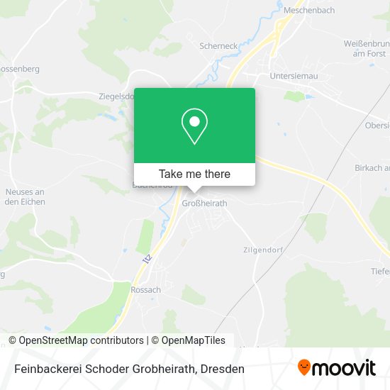 Карта Feinbackerei Schoder Grobheirath