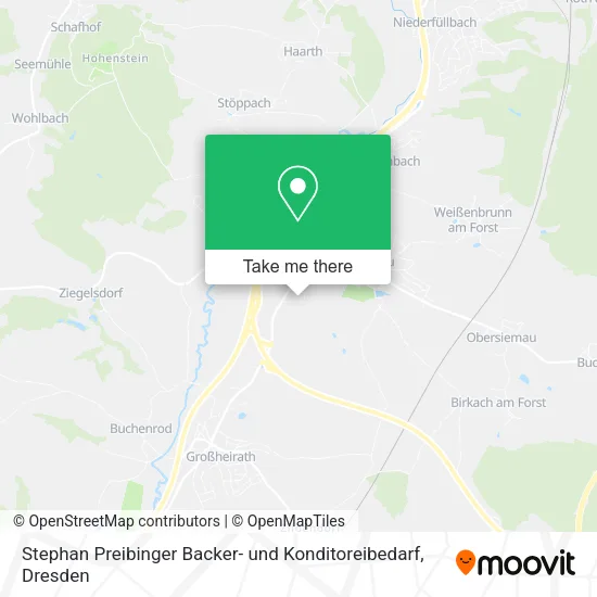 Карта Stephan Preibinger Backer- und Konditoreibedarf