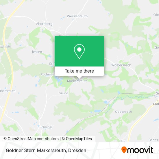 Карта Goldner Stern Markersreuth