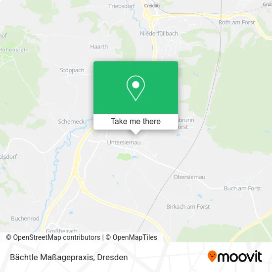 Карта Bächtle Maßagepraxis