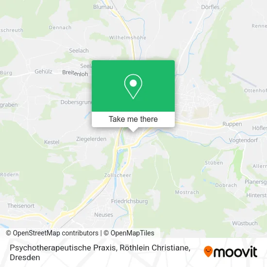 Карта Psychotherapeutische Praxis, Röthlein Christiane