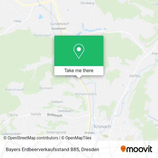 Карта Bayers Erdbeerverkaufsstand B85