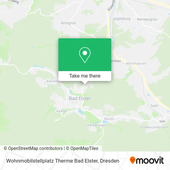 Карта Wohnmobilstellplatz Therme Bad Elster