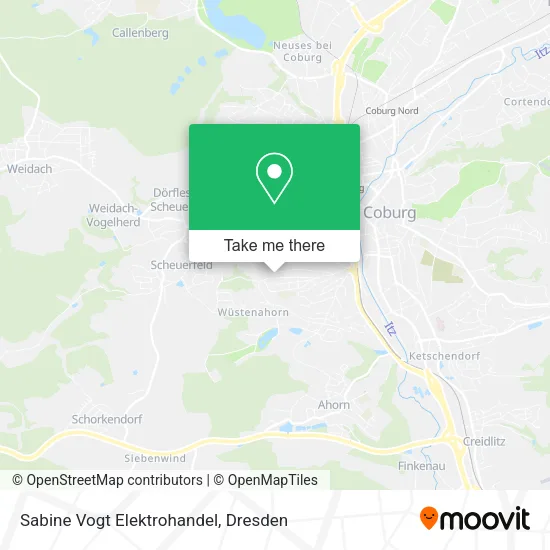 Карта Sabine Vogt Elektrohandel