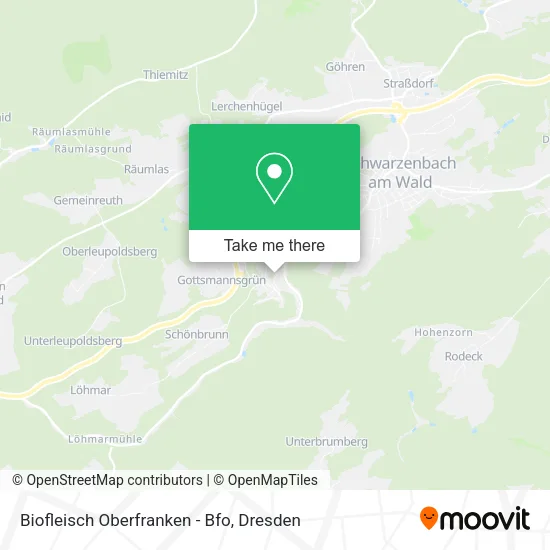 Карта Biofleisch Oberfranken - Bfo