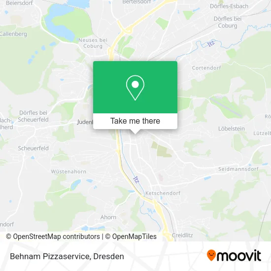 Карта Behnam Pizzaservice