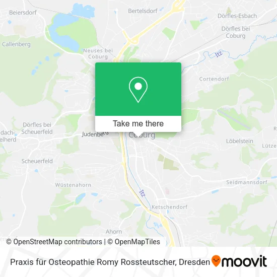 Карта Praxis für Osteopathie Romy Rossteutscher