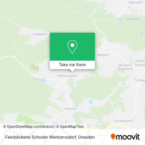 Карта Feinbäckerei Schoder Weitramsdorf