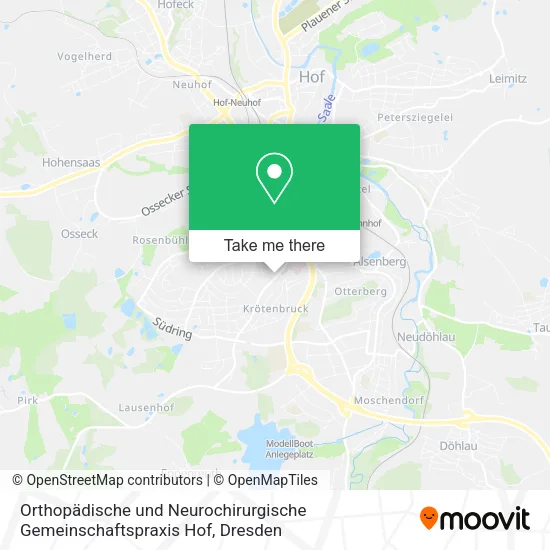 Карта Orthopädische und Neurochirurgische Gemeinschaftspraxis Hof