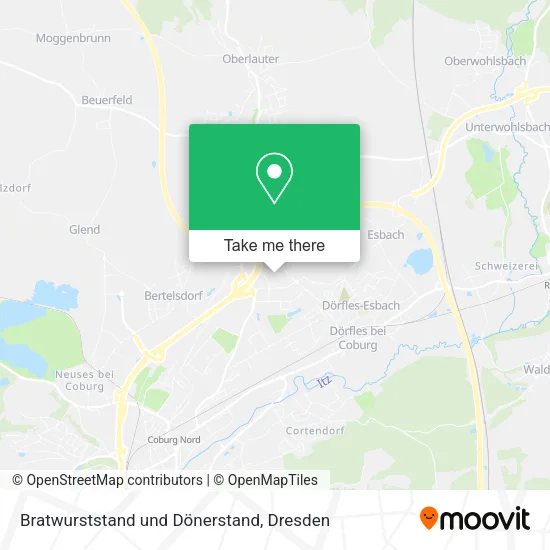 Карта Bratwurststand und Dönerstand