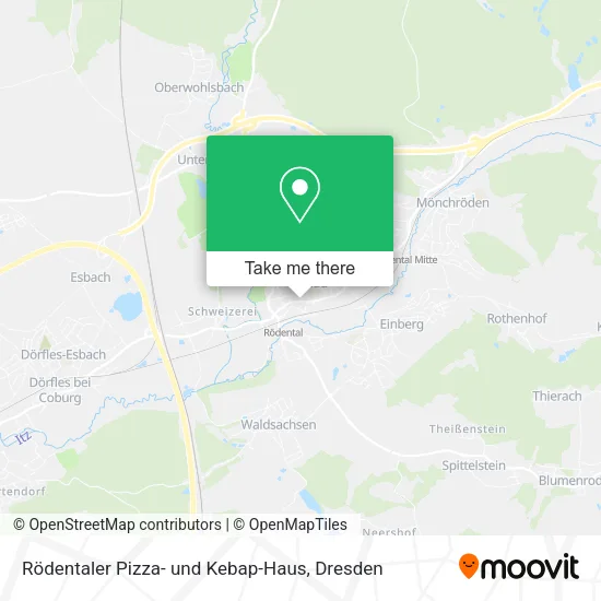 Карта Rödentaler Pizza- und Kebap-Haus