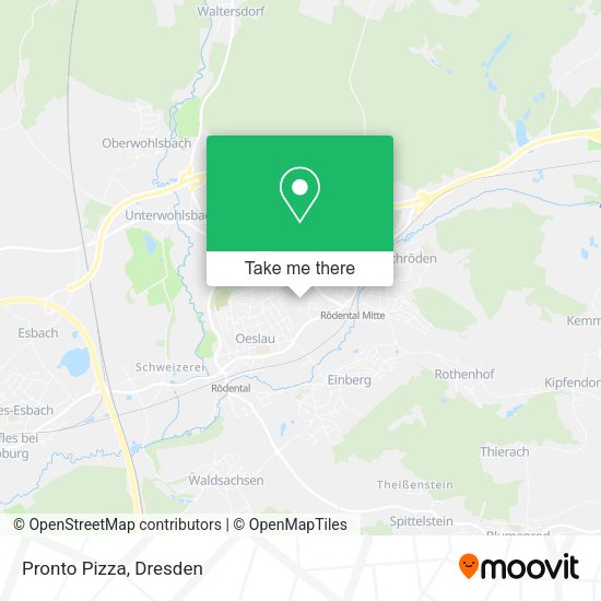 Карта Pronto Pizza