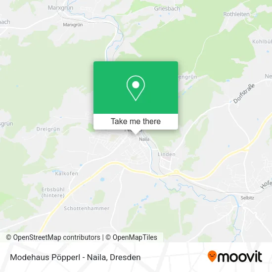 Карта Modehaus Pöpperl - Naila
