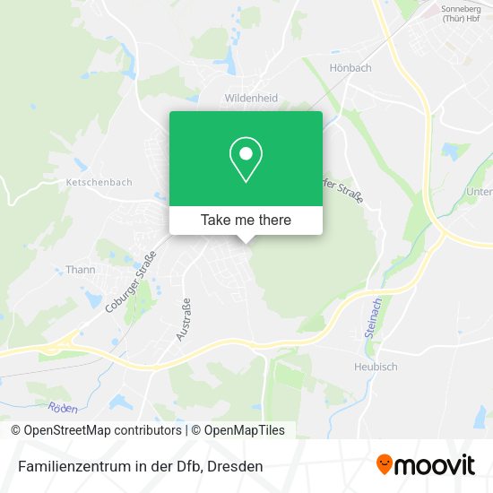 Карта Familienzentrum in der Dfb