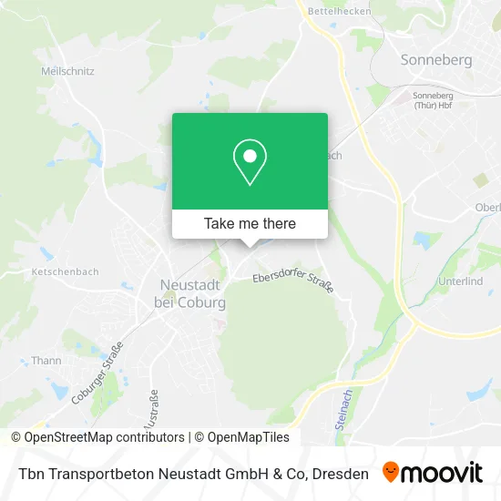 Карта Tbn Transportbeton Neustadt GmbH & Co