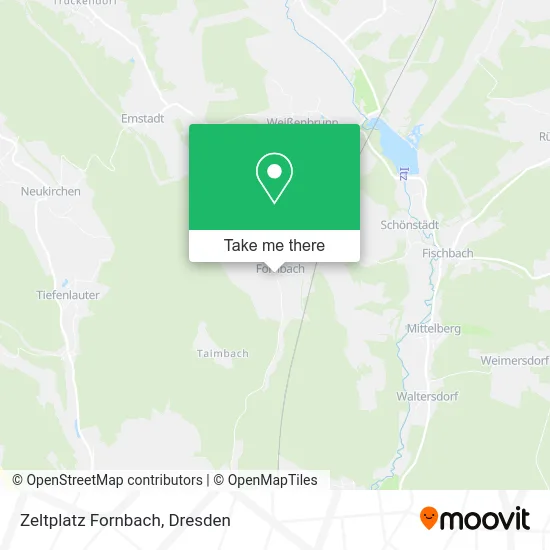 Карта Zeltplatz Fornbach