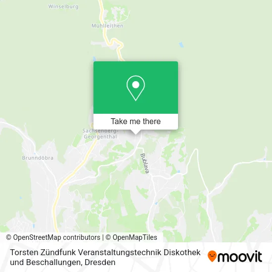 Карта Torsten Zündfunk Veranstaltungstechnik Diskothek und Beschallungen