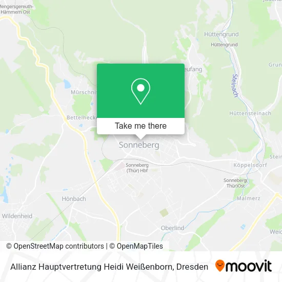 Карта Allianz Hauptvertretung Heidi Weißenborn
