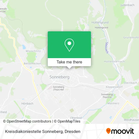 Карта Kreisdiakoniestelle Sonneberg