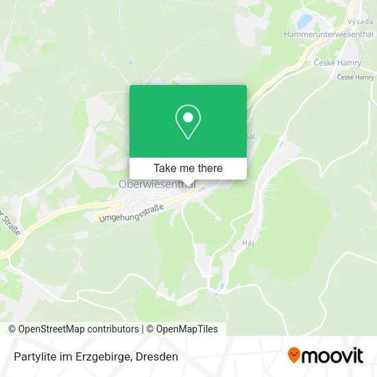 Карта Partylite im Erzgebirge