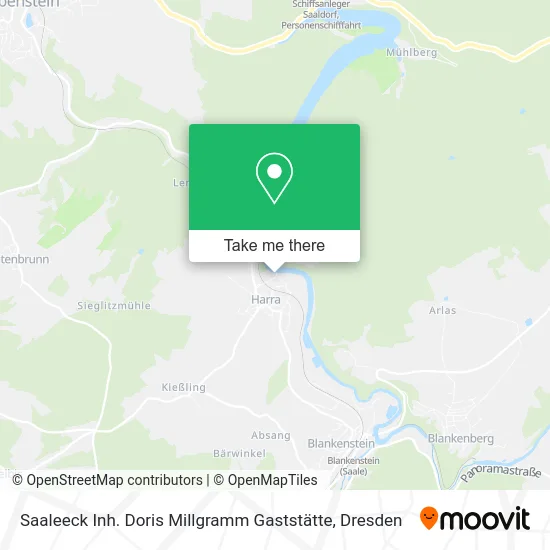 Карта Saaleeck Inh. Doris Millgramm Gaststätte