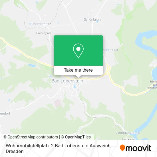 Карта Wohnmobilstellplatz 2 Bad Lobenstein Ausweich
