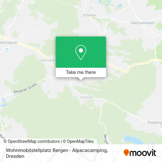 Карта Wohnmobilstellplatz Bergen - Alpacacamping
