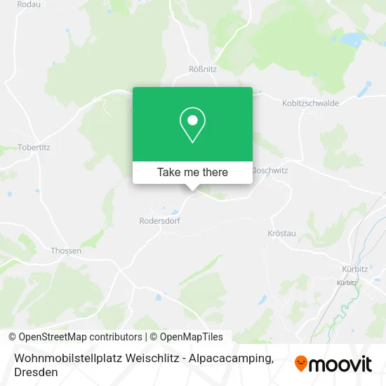 Карта Wohnmobilstellplatz Weischlitz - Alpacacamping